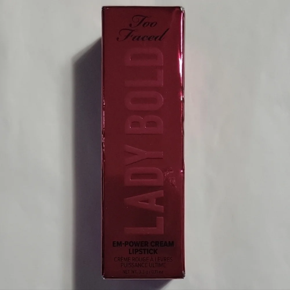 Too Faced Lady Bold Lipstick NIB